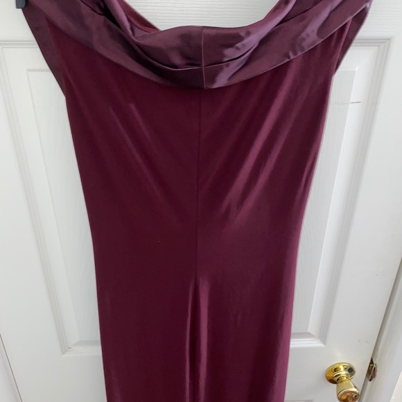 Sleeveless Portrait-Collar Draped Gown - Picture 6 of 11